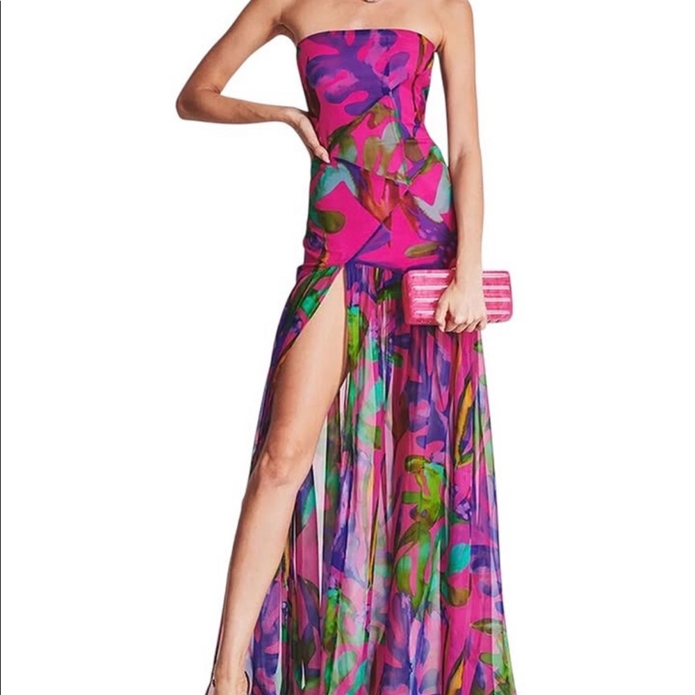 Pink strapless vacation gilt.com dress